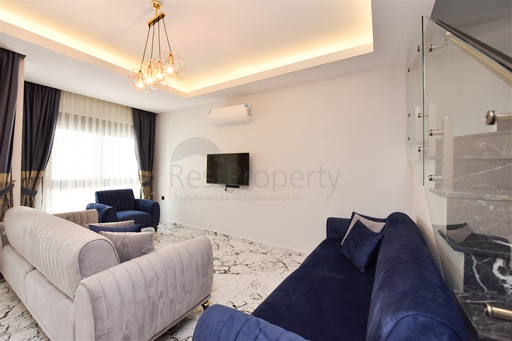 Furnished 2+1 penthouse for long-term rent in Oba area