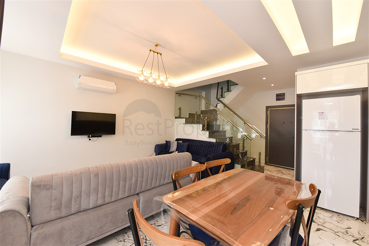 Furnished 2+1 penthouse for long-term rent in Oba area