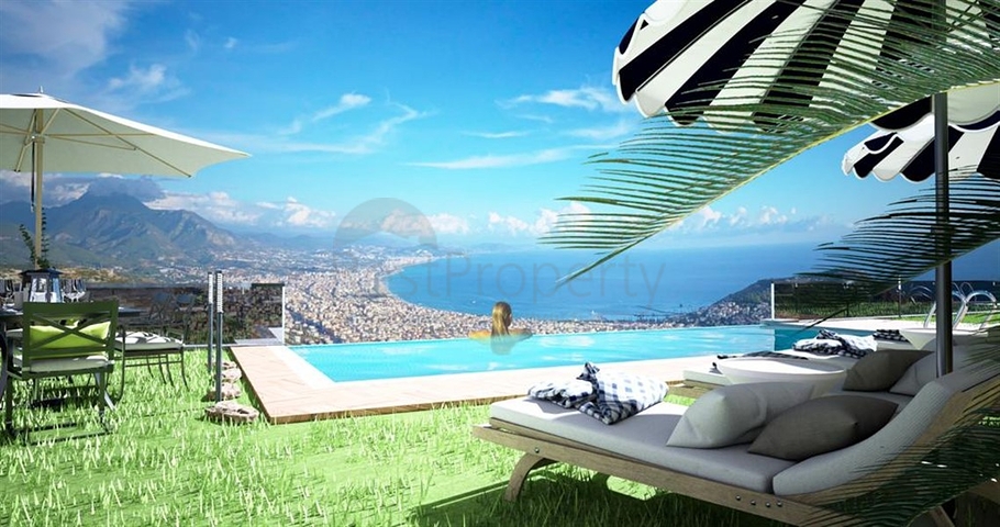 Villas with stunning views of the whole of Alanya