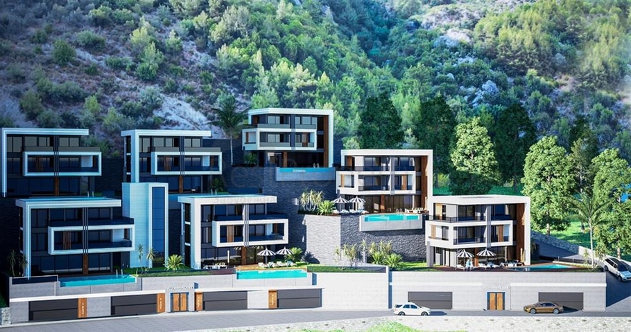 Villas with stunning views of the whole of Alanya