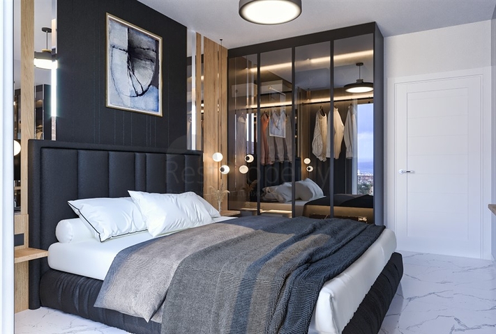 Apartments 1+1 and 2+1 under construction in Avsallar district