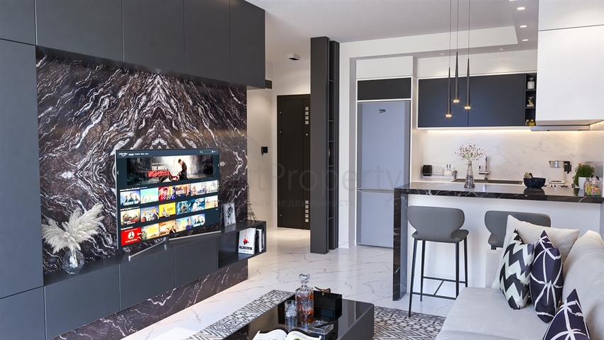 Apartments 1+1 and 2+1 under construction in Avsallar district