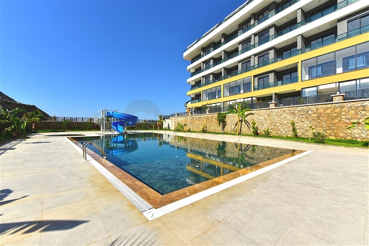 1+1 apartment in a project under construction in Oba district