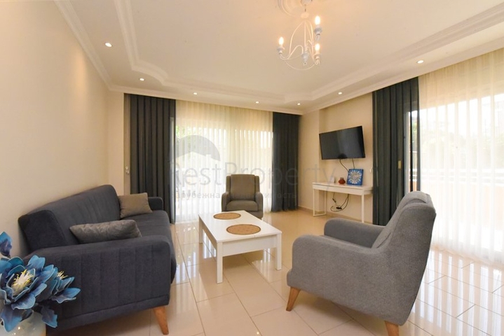 2+1 apartment on the first coastline in Demirtas district