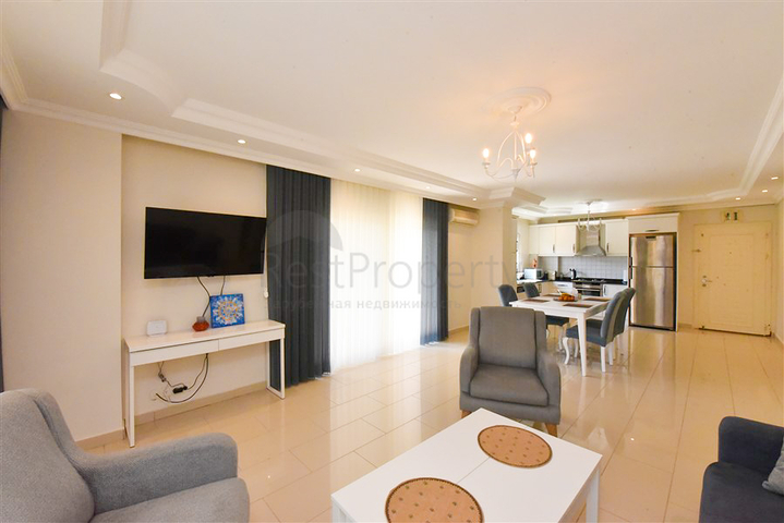 2+1 apartment on the first coastline in Demirtas district