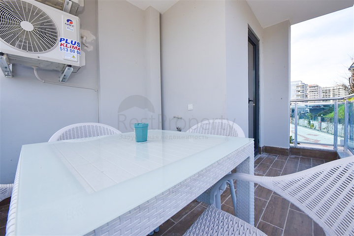 1+1 apartment with furniture and appliances, in the Mahmutlar area