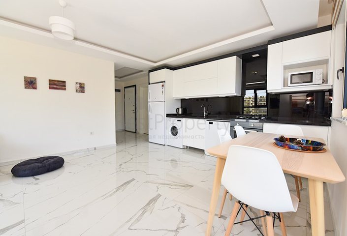 1+1 apartment with furniture and appliances, in the Mahmutlar area