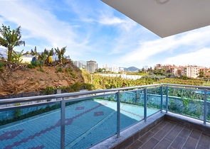 1+1 apartment with furniture and appliances, in the Mahmutlar area