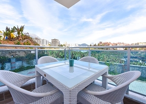 1+1 apartment with furniture and appliances, in the Mahmutlar area