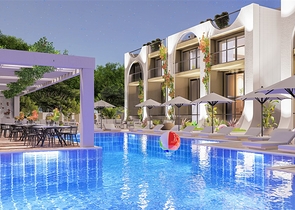 A new project of townhouses 500 meters from the sea