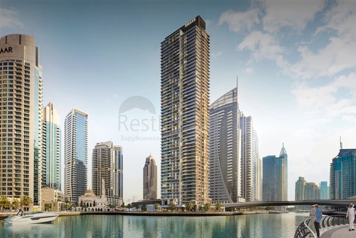 Luxury apartments in a 52-storey skyscraper in the most prestigious area of Dubai