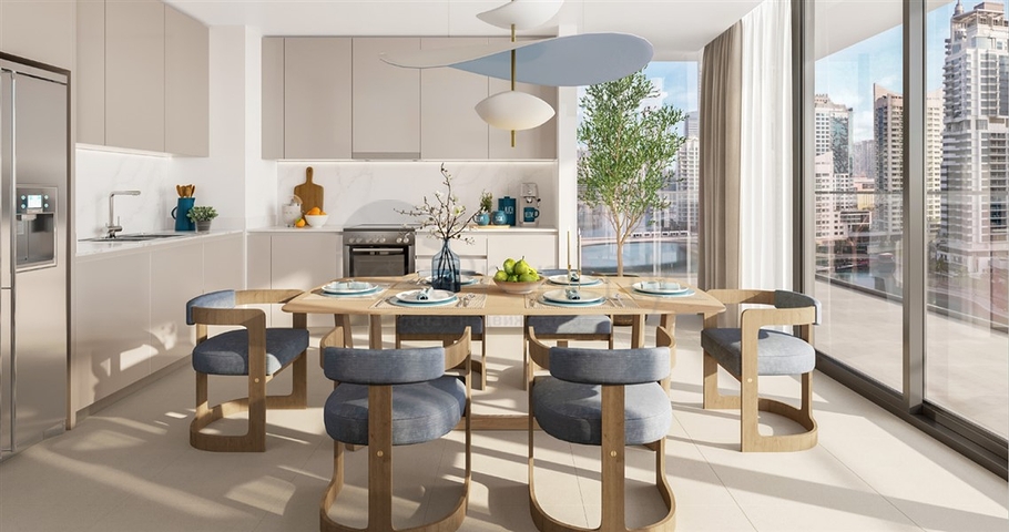 Luxury apartments in a 52-storey skyscraper in the most prestigious area of Dubai