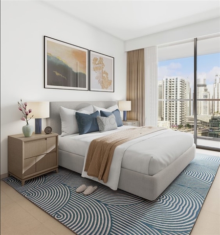 Luxury apartments in a 52-storey skyscraper in the most prestigious area of Dubai