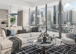 Luxury apartments in a 52-storey skyscraper in the most prestigious area of Dubai