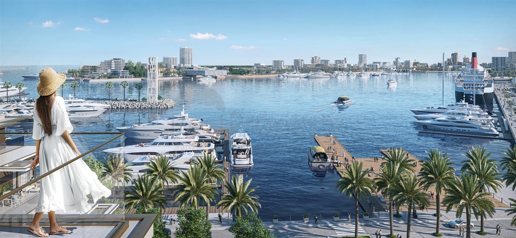 Luxury and comfort in a residential complex with a magnificent view of the yacht club