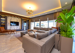 4+1 villa with modern design in the picturesque Kargicak area