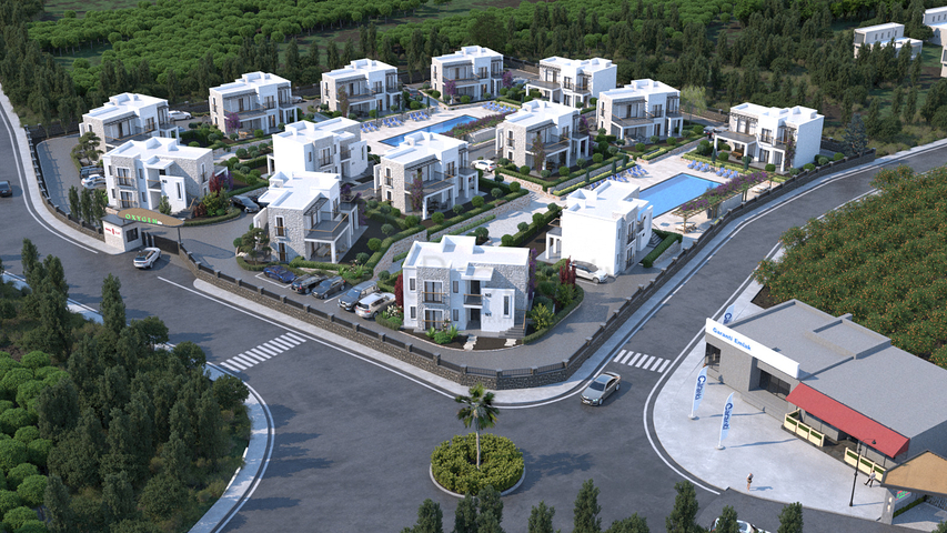 Luxury residences in the picturesque area of Turkbukyu