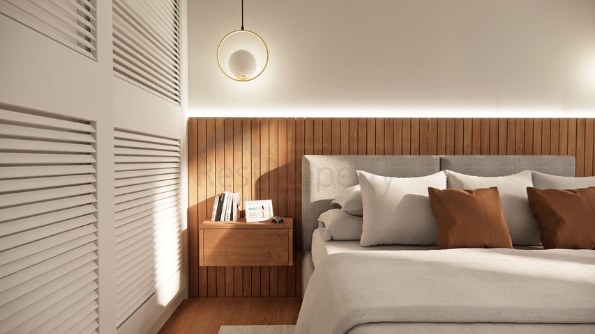 Villas in the picturesque area of Turkbukyu, surrounded by dense greenery. 