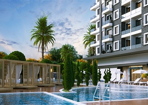 2+1 apartments in a new complex from a well-known developer in Mahmutlar.