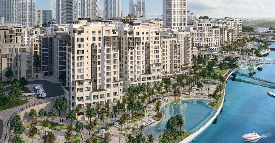 Apartments on the first of its kind urban Creek Beach in Dubai