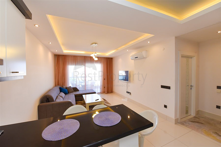 1+1 apartment for rent in one of the complexes of Tosmur district