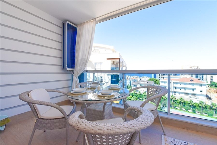 1+1 apartment for rent in one of the complexes of Tosmur district