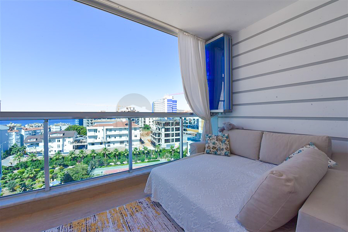 1+1 apartment for rent in one of the complexes of Tosmur district