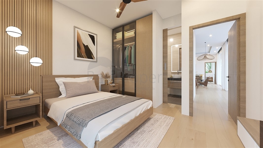 Three-bedroom villas with private pool 10 minutes from the sea