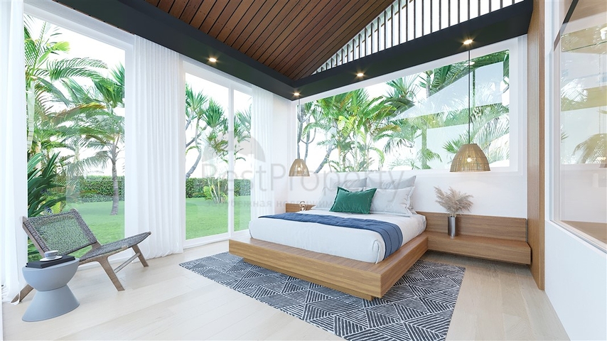 Three-bedroom villas with private pool 10 minutes from the sea