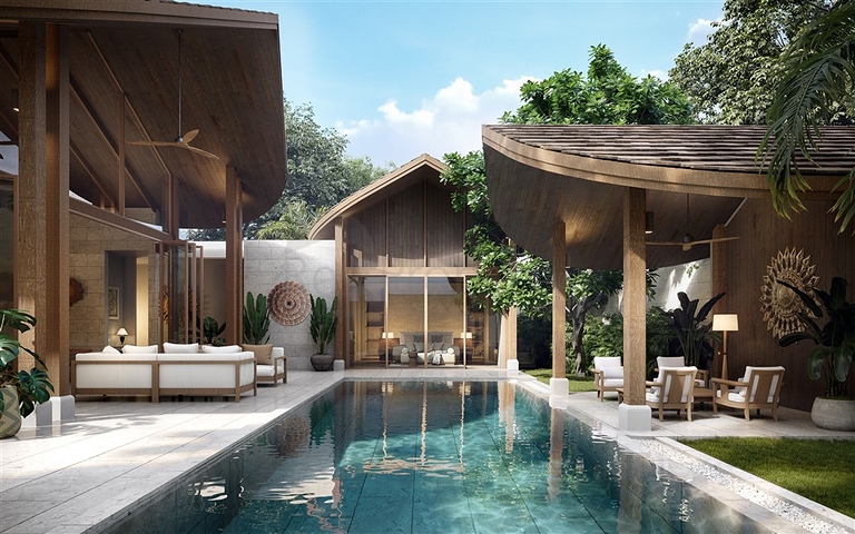 Luxury villas in the western part of Phuket island