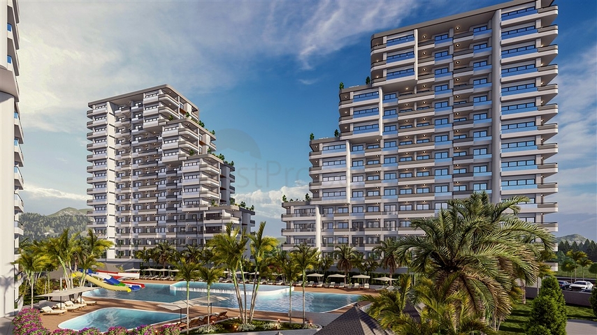 An attractive project 600 m from the sea in Mersin