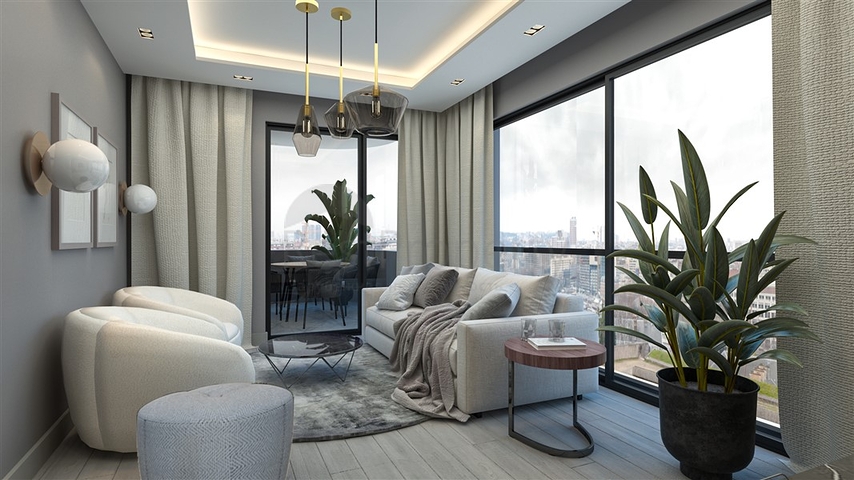 An attractive project 600 m from the sea in Mersin