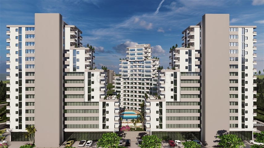 An attractive project 600 m from the sea in Mersin