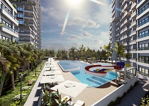 An attractive project 600 m from the sea in Mersin