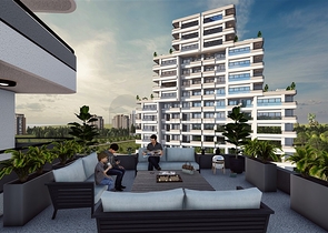 An attractive project 600 m from the sea in Mersin