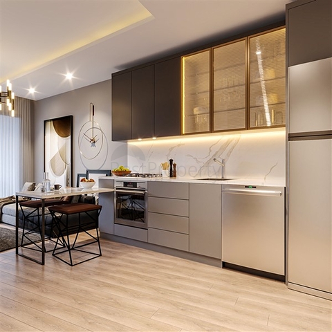 Apartments under construction in one of the resort areas of Mersin