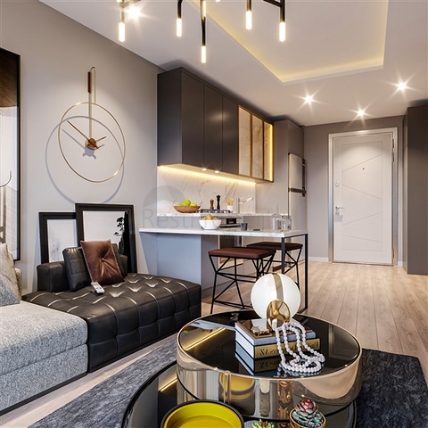 Apartments under construction in one of the resort areas of Mersin