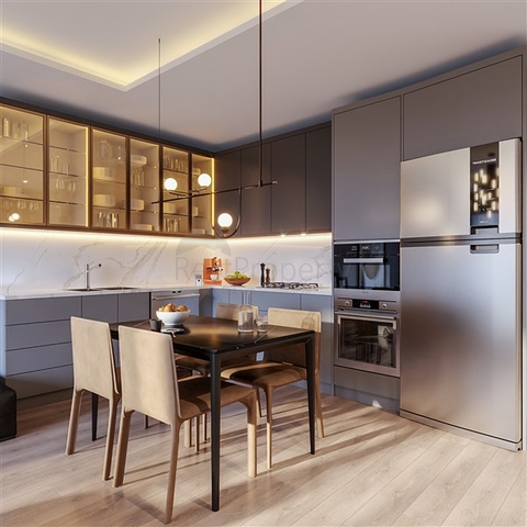 Apartments under construction in one of the resort areas of Mersin