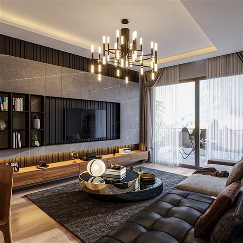 Apartments under construction in one of the resort areas of Mersin