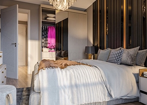 Apartments under construction in one of the resort areas of Mersin