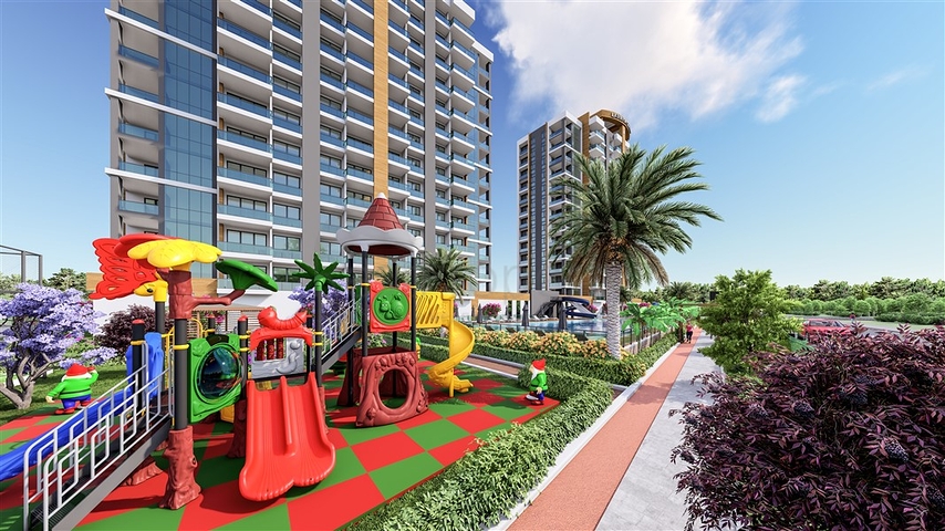 A large-scale project under construction in the Tomyuk Erdemli area