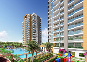 A large-scale project under construction in the Tomyuk Erdemli area