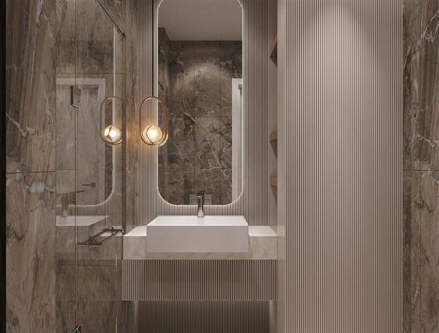 The complex is just 600 meters from the sea in Mersin