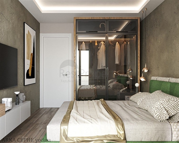 The complex is just 600 meters from the sea in Mersin