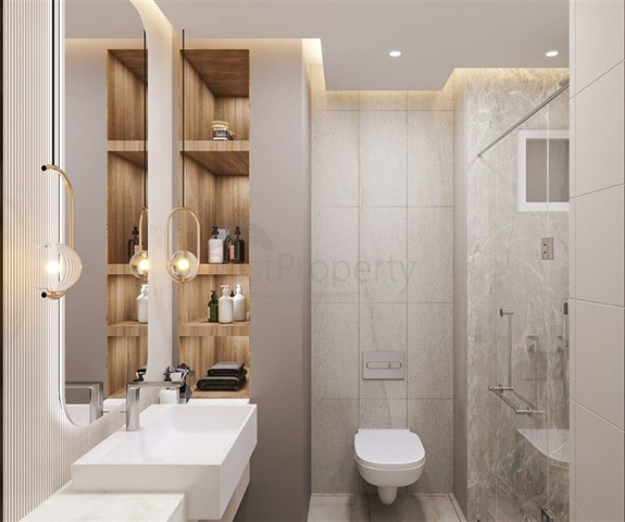 The complex is just 600 meters from the sea in Mersin