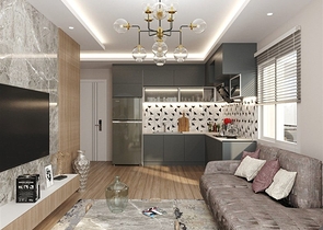 The complex is just 600 meters from the sea in Mersin