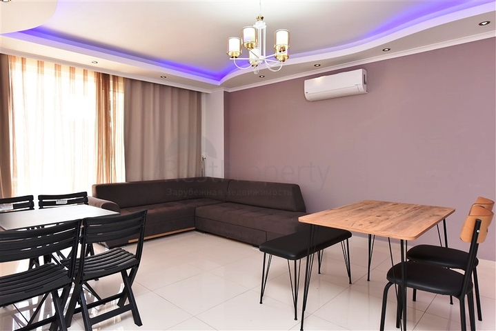 1+1 apartment in the Mahmutlar area at a distance of only 350 meters from the sea 