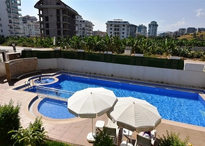 1+1 apartment in the Mahmutlar area at a distance of only 350 meters from the sea 