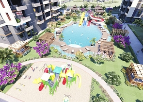 An investment project under construction in Mersin, 500 m from the sea