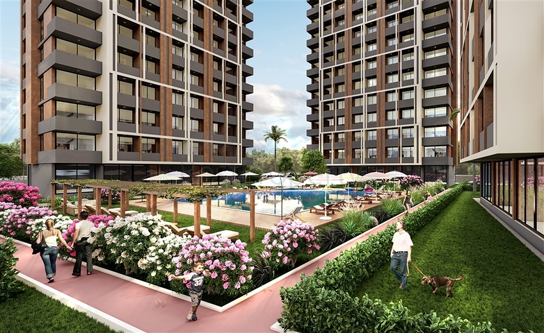 Residential complex with infrastructure in Erdemli